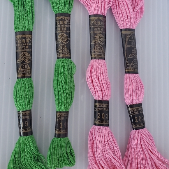 12 PC Lot Rose brand best Embroidery Thread Floss Multi Color - Picture 4 of 6